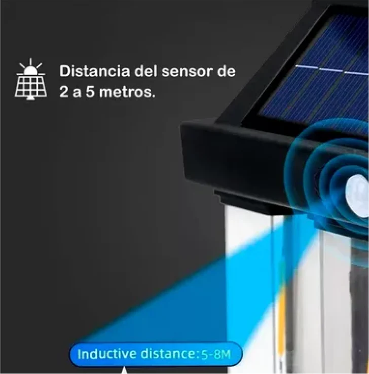 Lampara solar de pared